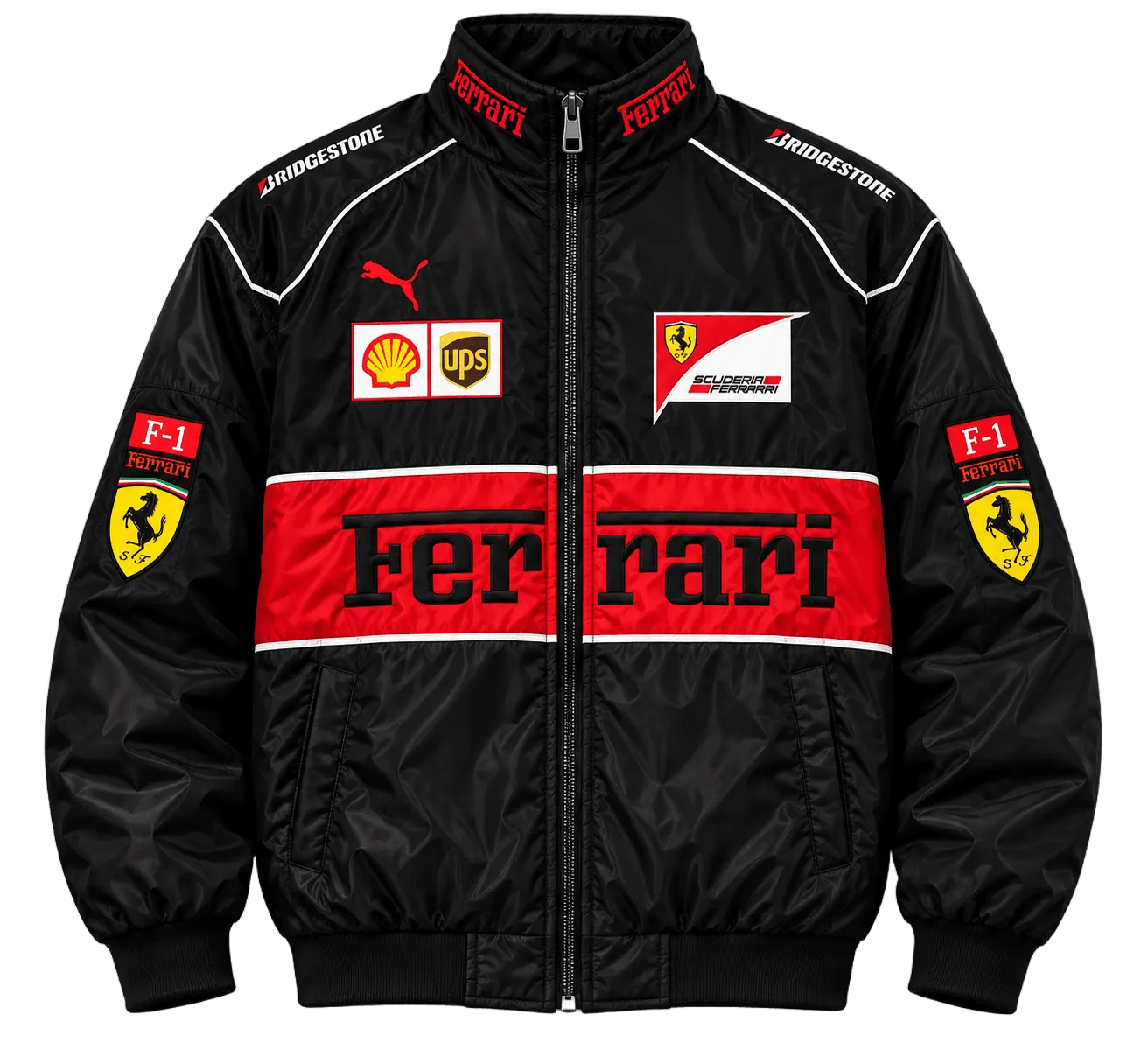 Ferrari F1 Jacket Black & Red - 1