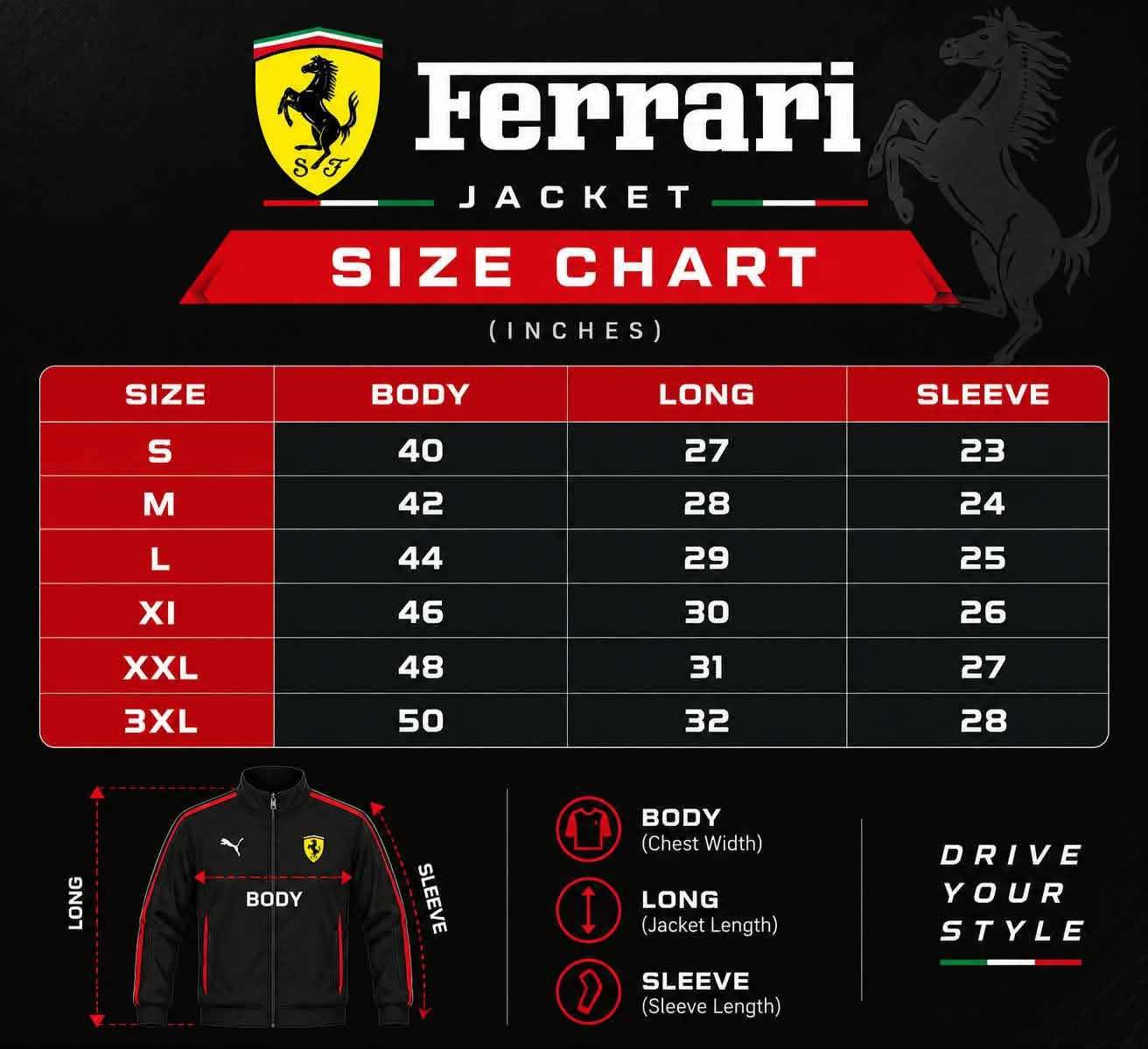 Ferrari F1 Jacket Black & White - 4