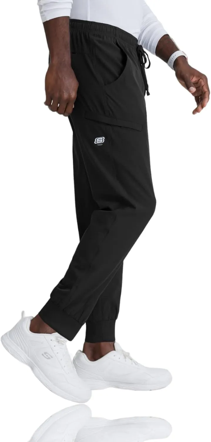BARCO Skechers Vitality Crew Scrub Jogger for Men - Medical Cargo Pant, 4-Way Stretch, Sustainable Fabric Men's Scrub Pant