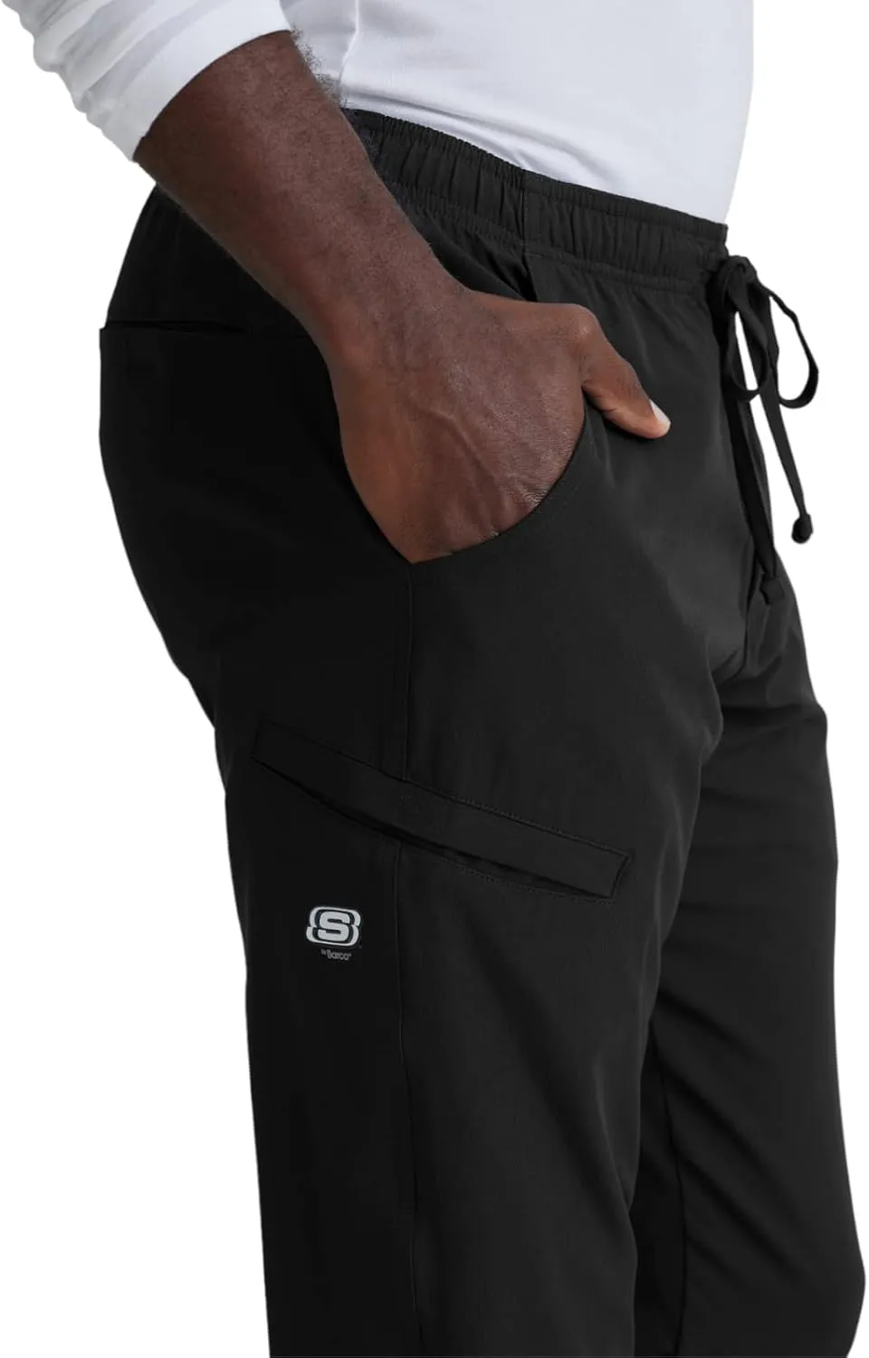 BARCO Skechers Vitality Crew Scrub Jogger for Men - Medical Cargo Pant, 4-Way Stretch, Sustainable Fabric Men's Scrub Pant