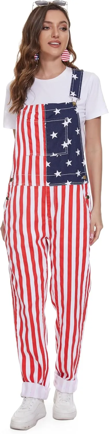 Bib Overalls for Women Fashion Jumpsuit Holiday Coveralls Festival Outfits