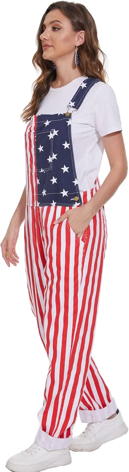 Bib Overalls for Women Fashion Jumpsuit Holiday Coveralls Festival Outfits