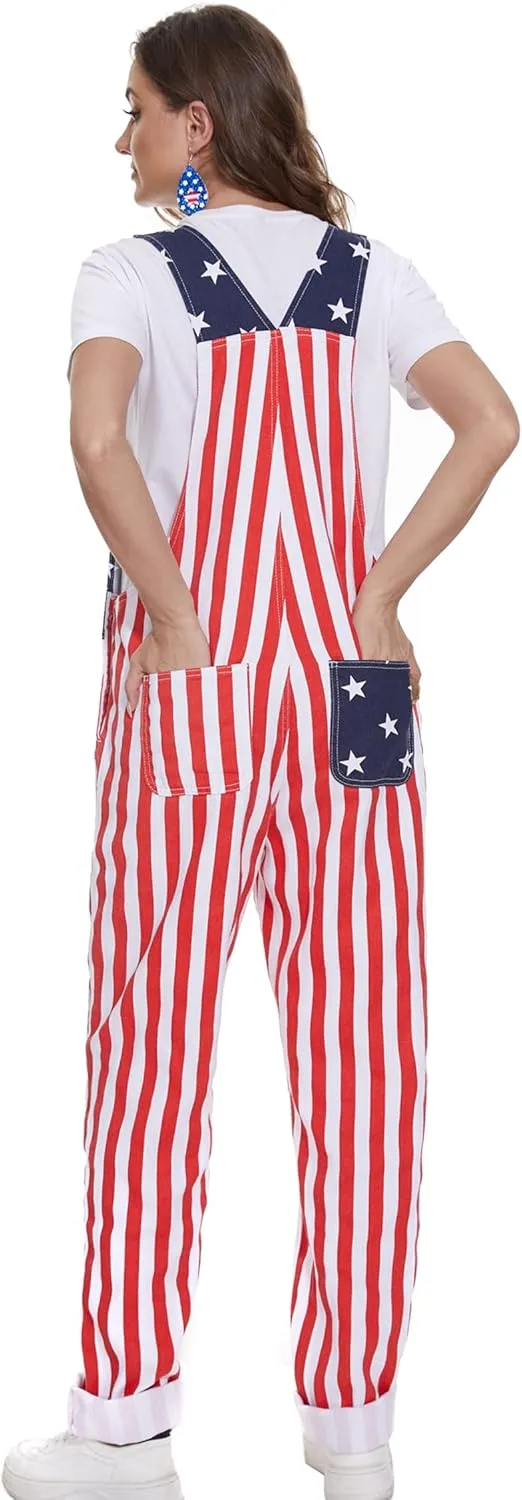 Bib Overalls for Women Fashion Jumpsuit Holiday Coveralls Festival Outfits