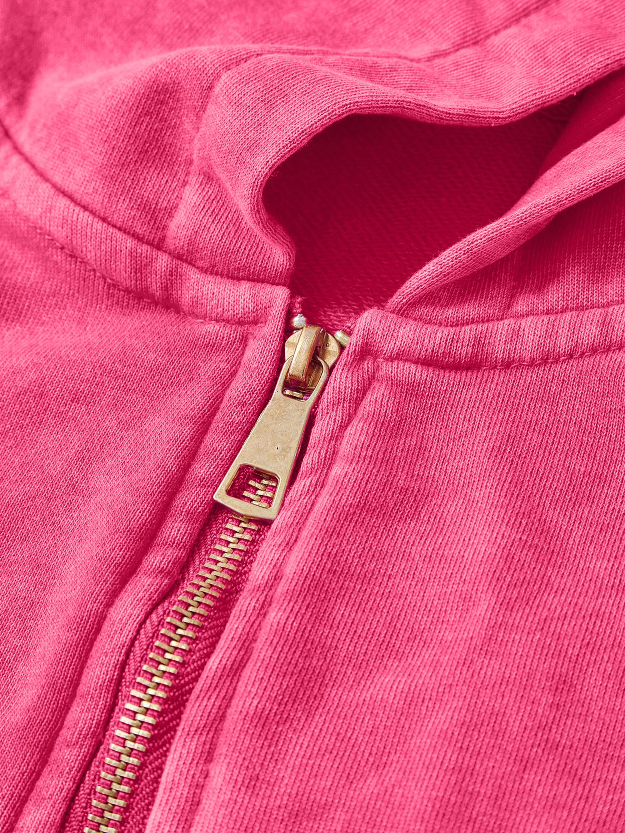 Blavra Vintage ID Card Graphic Washed Zip-Up Hoodie