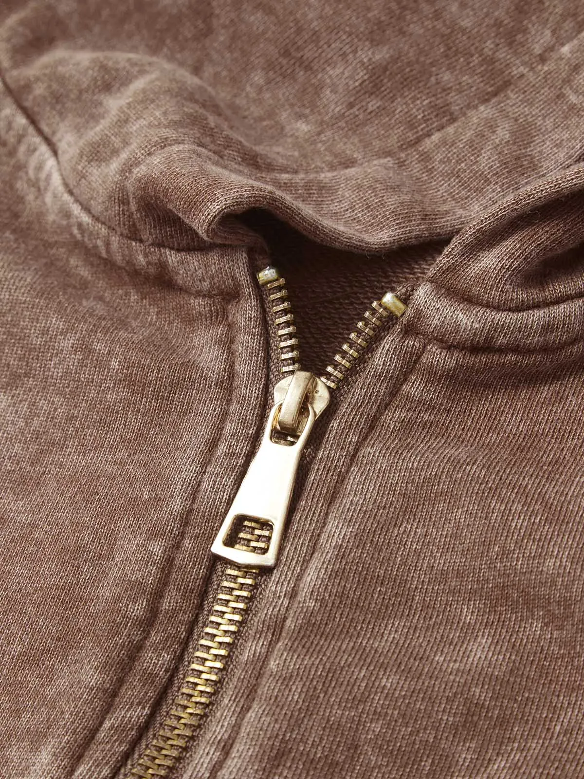 Blavra Vintage Mater Dei Graphic Acid Washed Oversized Zip-Up Hoodie