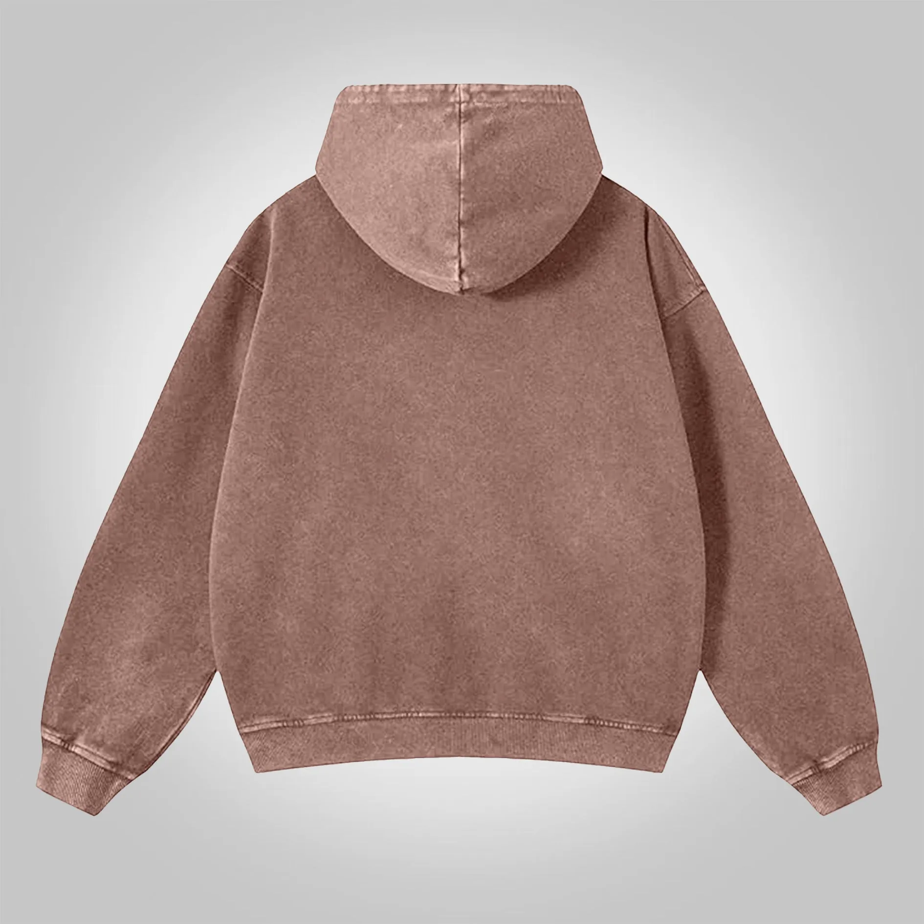 Blavra Vintage Mater Dei Graphic Acid Washed Oversized Zip-Up Hoodie