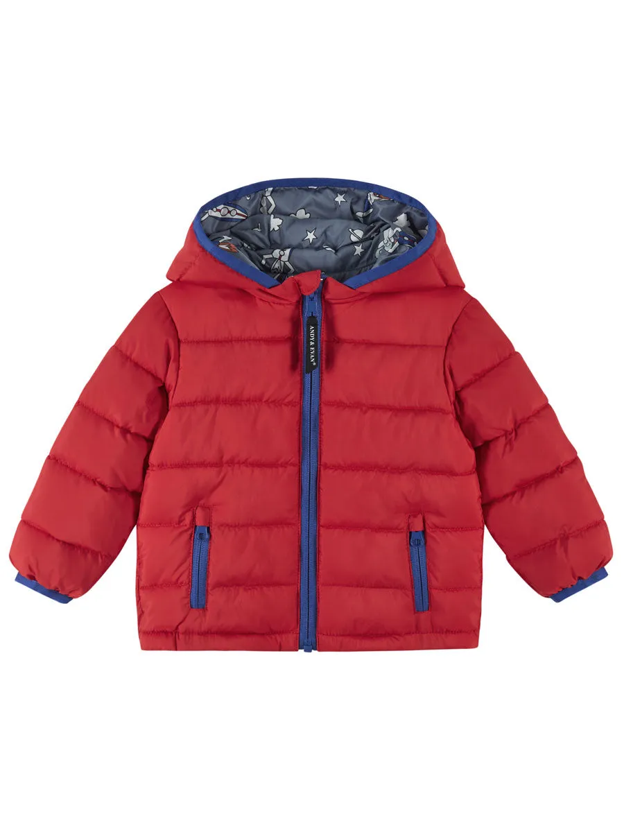 Boys Reversible Hooded Puffer Jacket