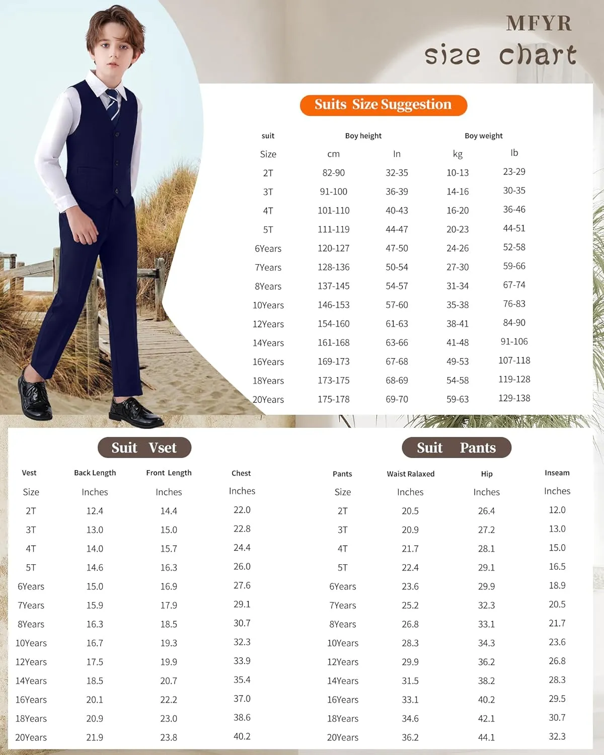 Boys Suit Formal Suits for Boy Slim Fit Kids Suit for Teen Boy Toddler Dress Boys Wedding Communion