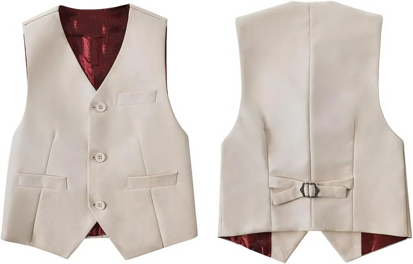 Boys Suits Kids Formal Dress Suit Vest and Pant Set for Wedding