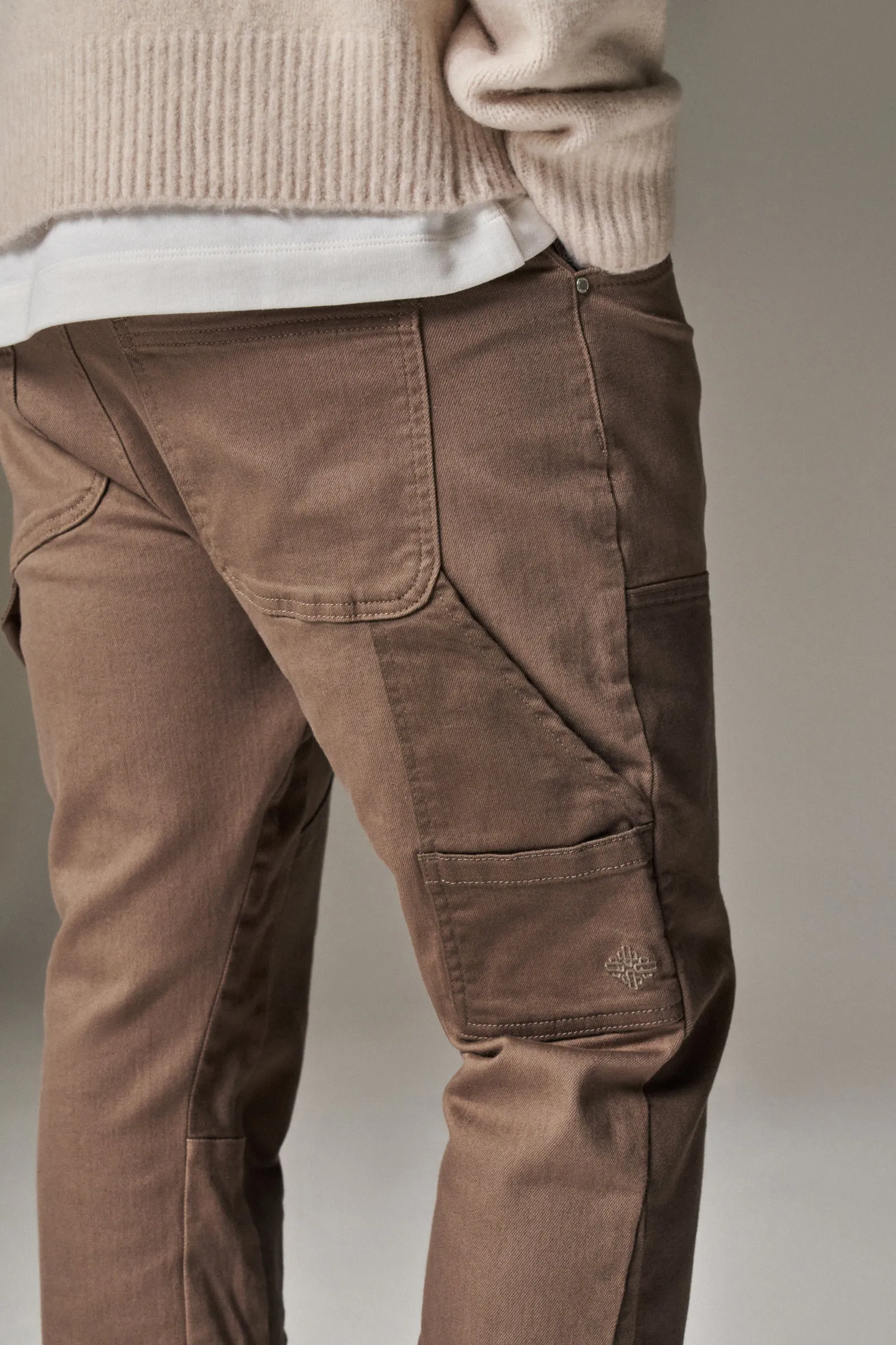 CANVAS CARPENTER TROUSER - BROWN