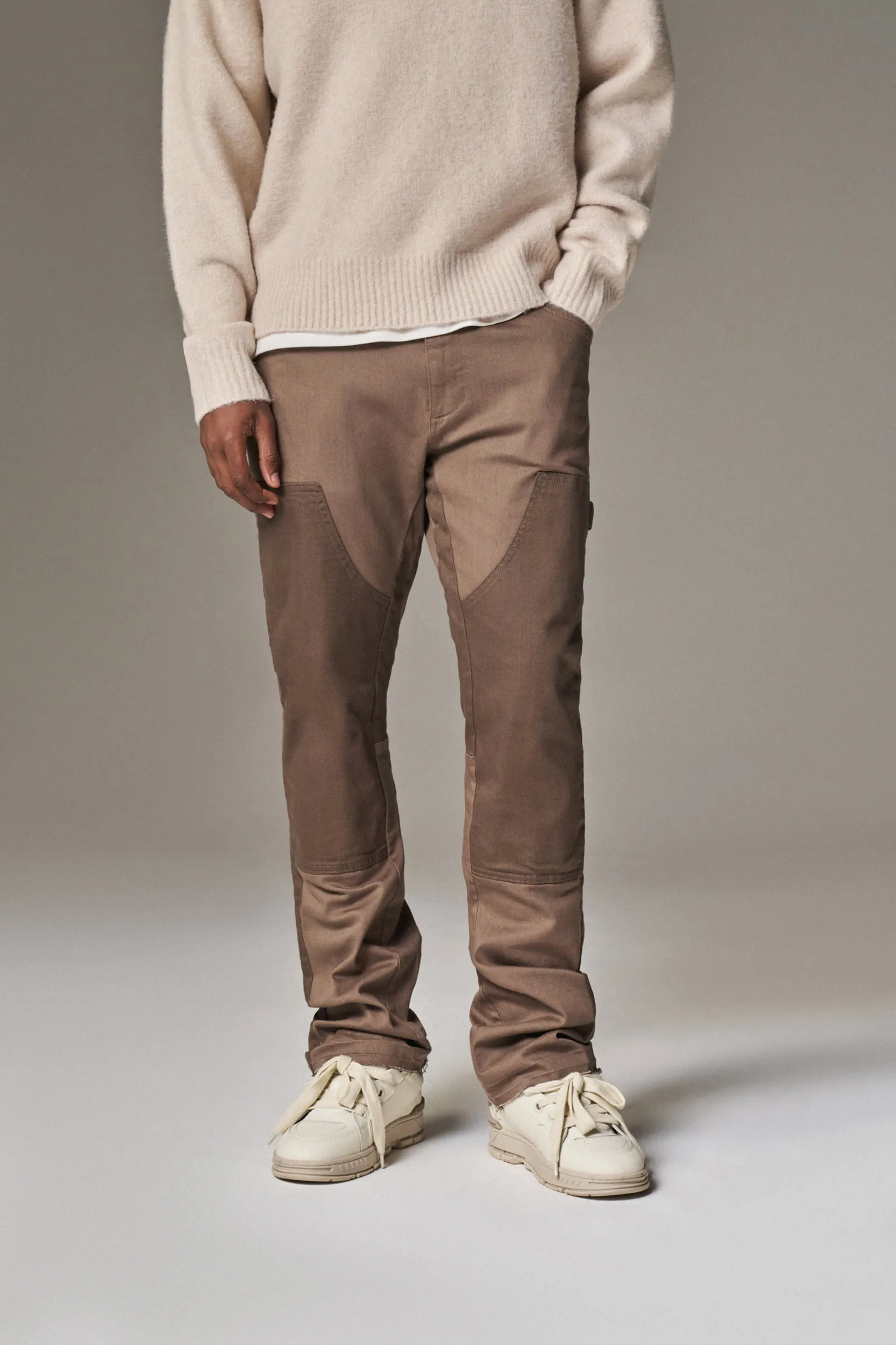 CANVAS CARPENTER TROUSER - BROWN