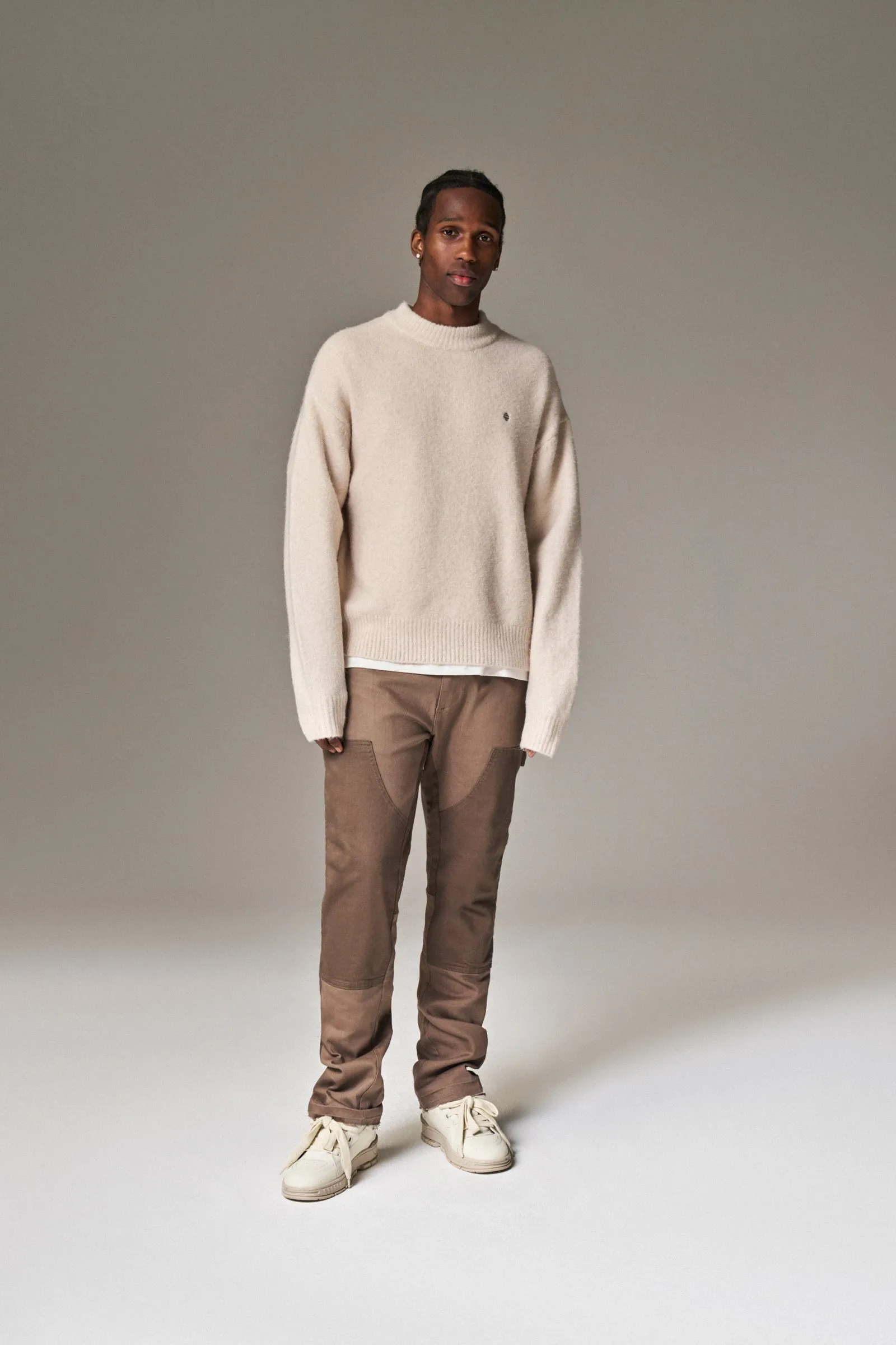 CANVAS CARPENTER TROUSER - BROWN
