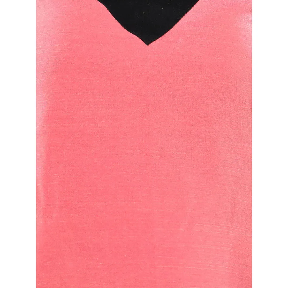 CHARUKRITI Peach Colorblock Co-Ord (Set of 2)