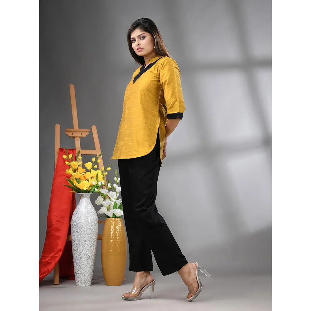 CHARUKRITI Yellow Colorblock Co-Ord (Set of 2)