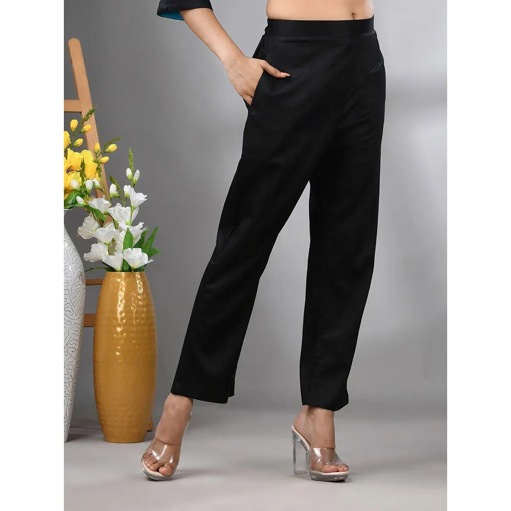 CHARUKRITI Yellow Colorblock Co-Ord (Set of 2)