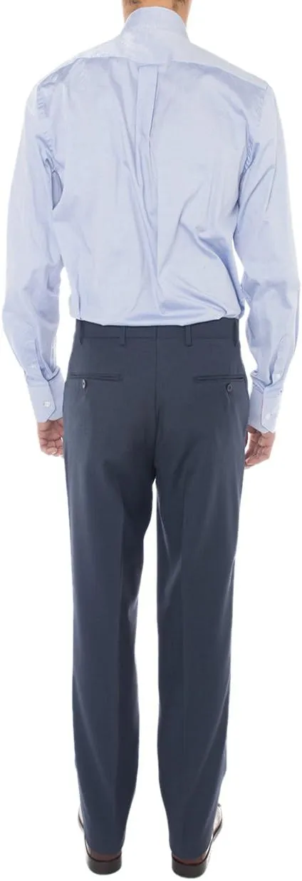 GN Luciano Men's Two Button Super 160'S Wool Suit 2 Piece Jacket with Pant