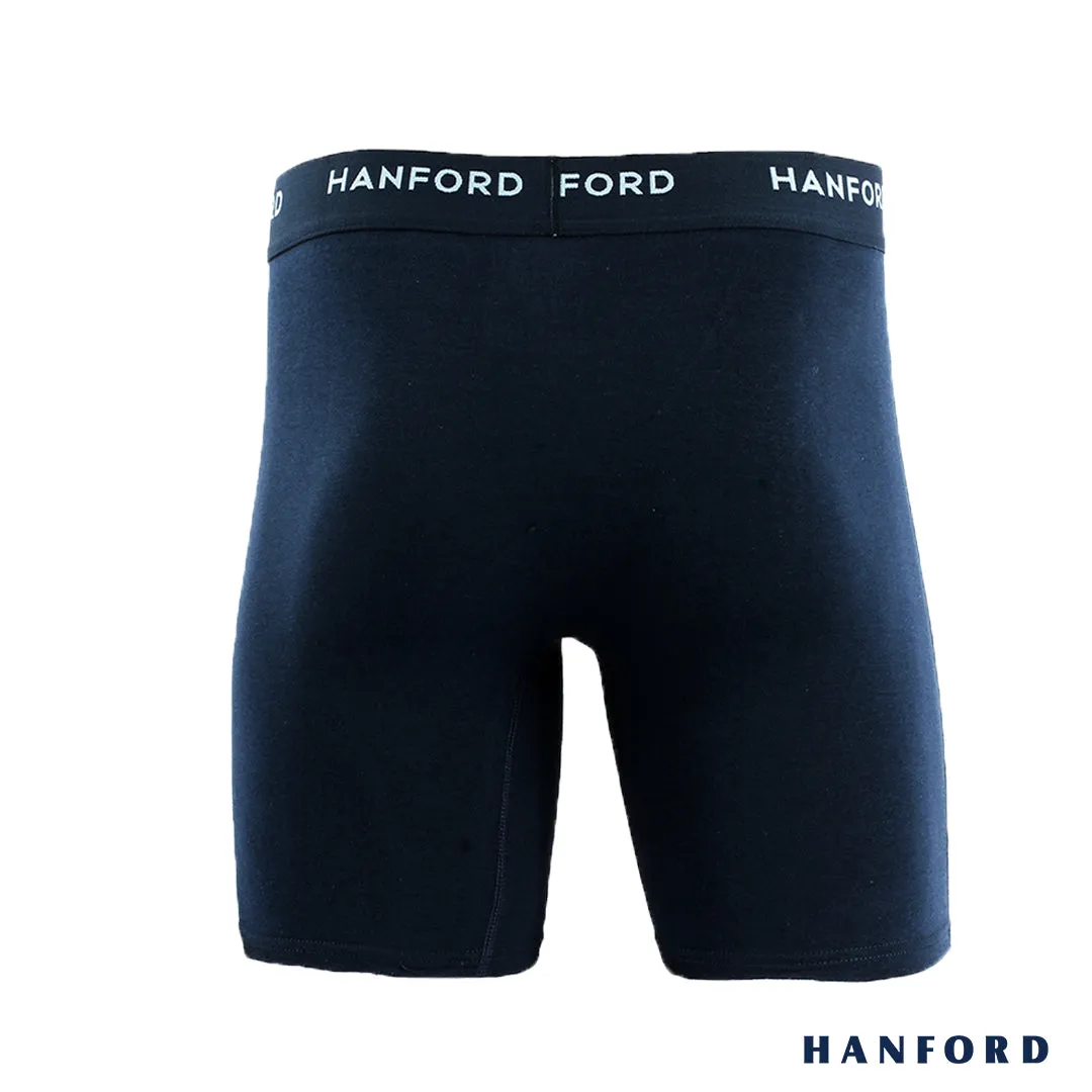 Hanford Athletic Men Cotton Spandex Compression Shorts - Grayish Blue (SinglePack)