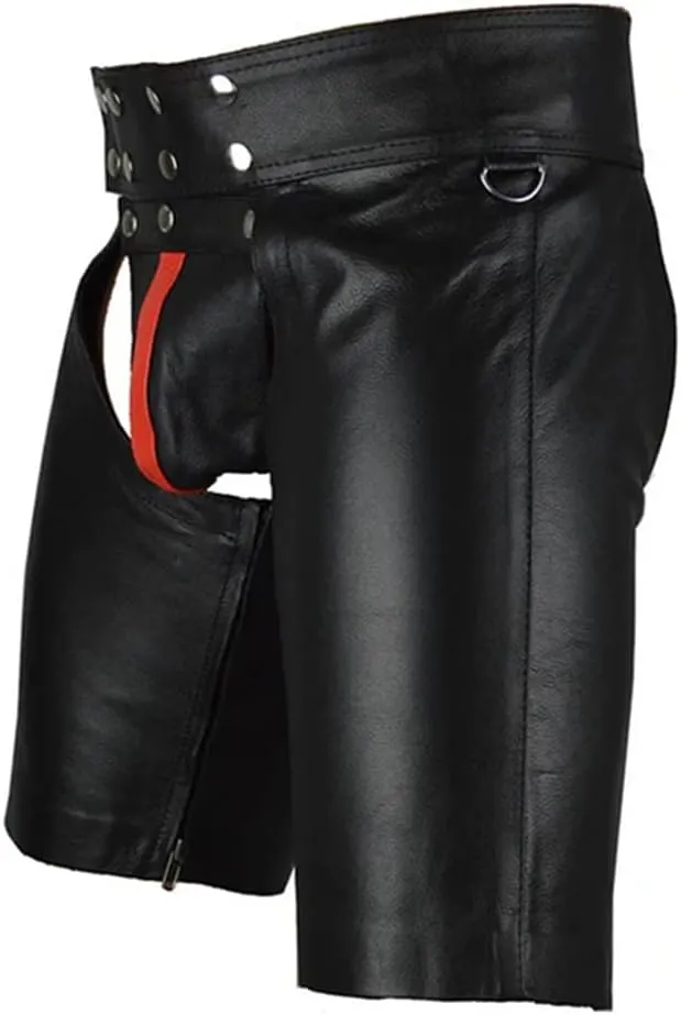 HSQSMWJ Men's Faux Leather Wetlook Short Pants Boxers Lingerie Clubwear