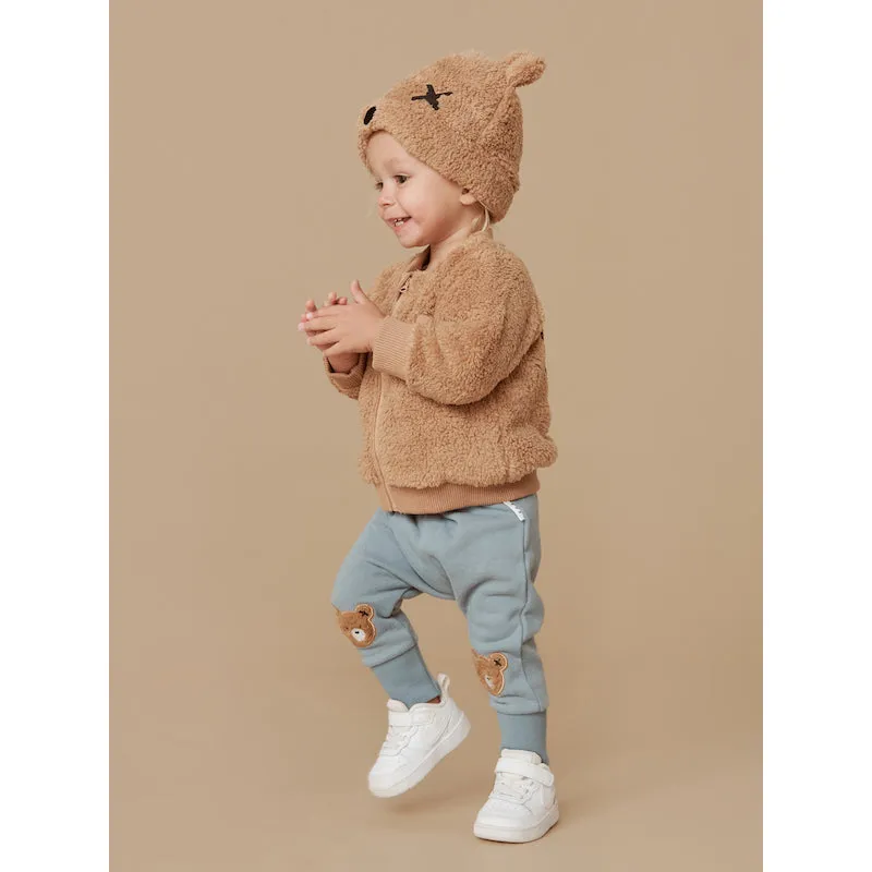Huxbaby Furry Huxbear Knee Drop Crotch Pant Fleece