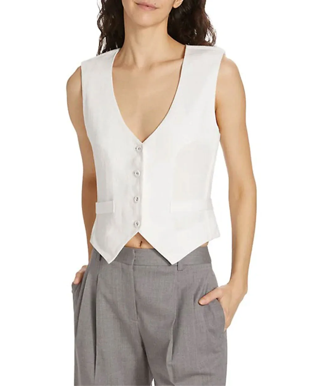 Katherine Vest in White