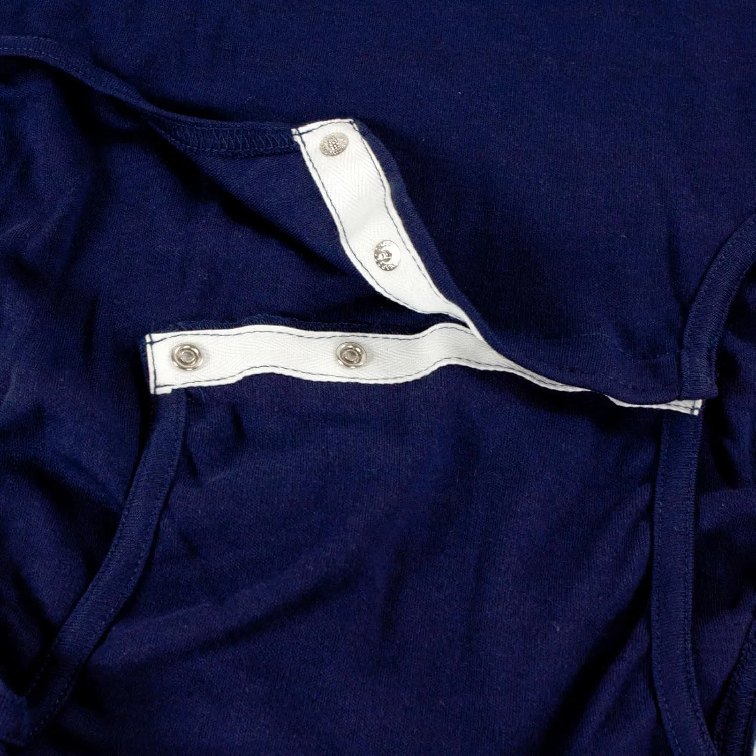 LeakMaster Adult Bodysuit Diapering T-Shirt Quality Heavyweight 100% Cotton Fabric. Front Facing Snap Closures.