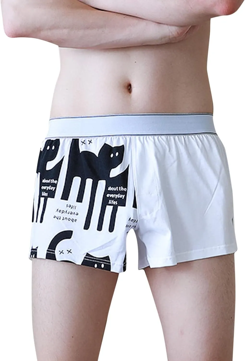 Mens Dual Pouch Elephant Underwear Trunk Boxer Briefs with Cup Pouch Custom Latest Mens Underwear