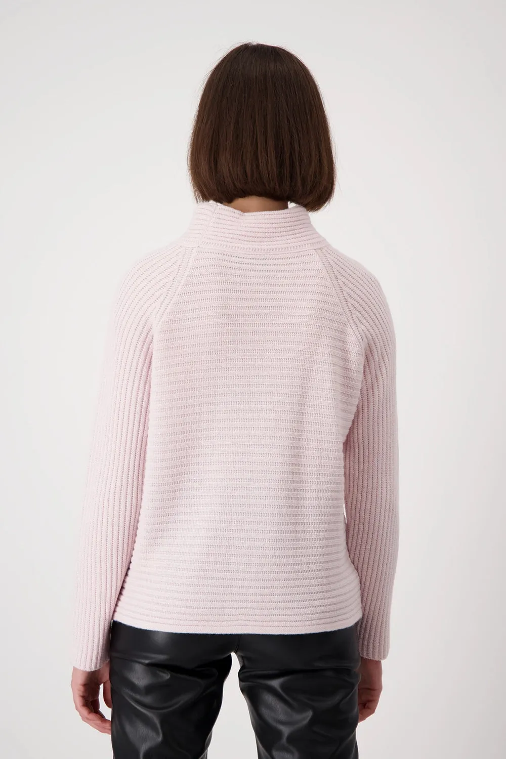 Monari Wool Mix Cross Rib Knit 808040