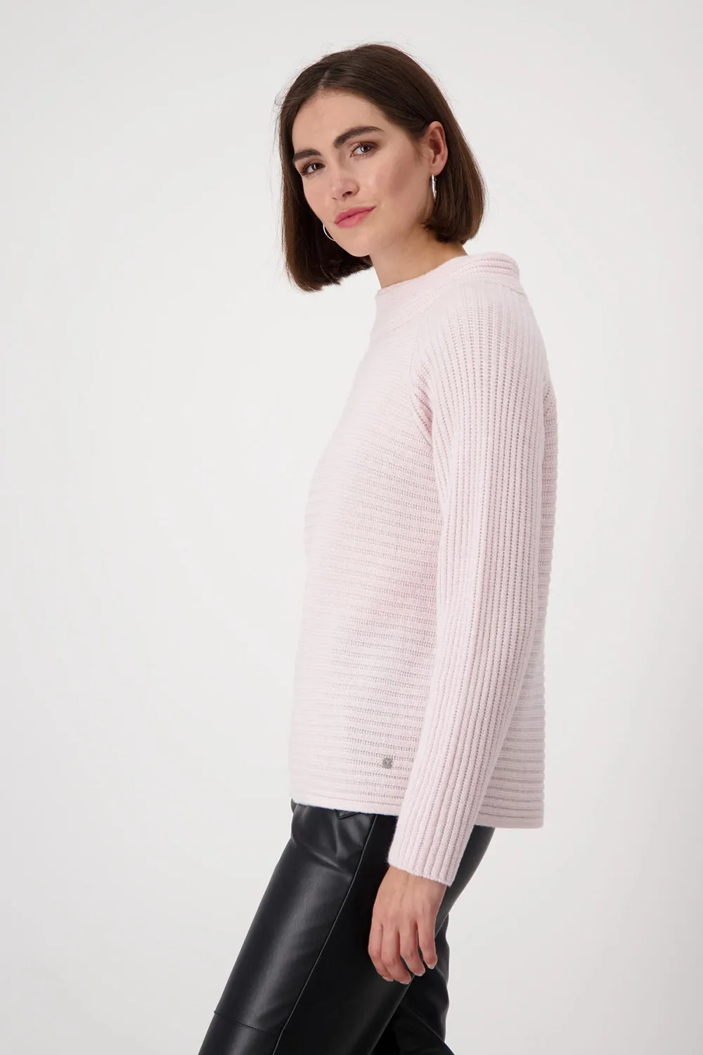 Monari Wool Mix Cross Rib Knit 808040