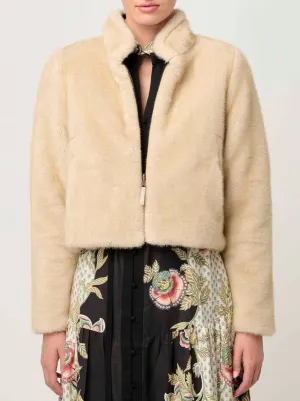 ONCE WAS RYLIE REVERSIBLE FAUX FUR JACKET
