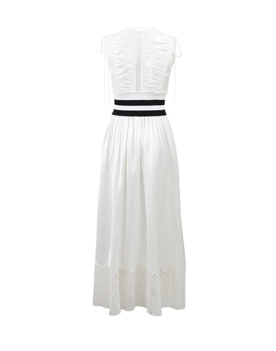 Pleated Zip-Up Vest Tunic
