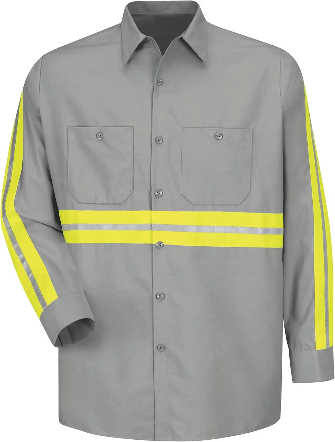 Red Kap Men's Industrial 2 Piece Lined Collar Work Shirt
