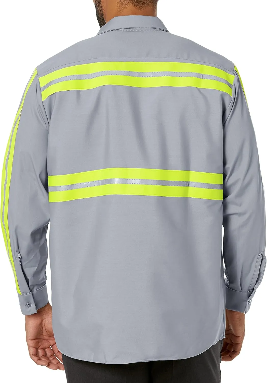 Red Kap Men's Industrial 2 Piece Lined Collar Work Shirt