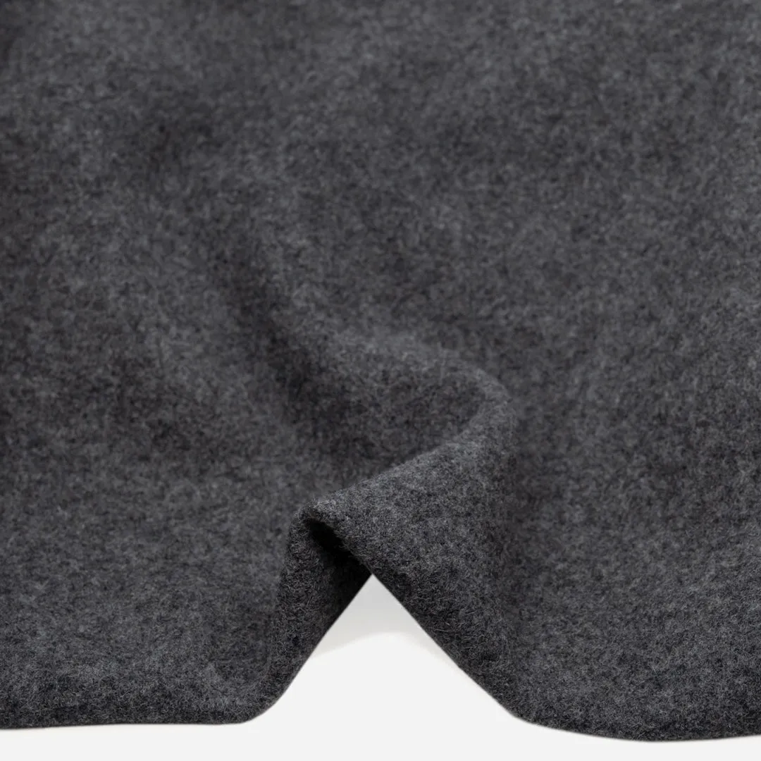Remnant - 2m - Boiled Wool Coating - Heather Charcoal