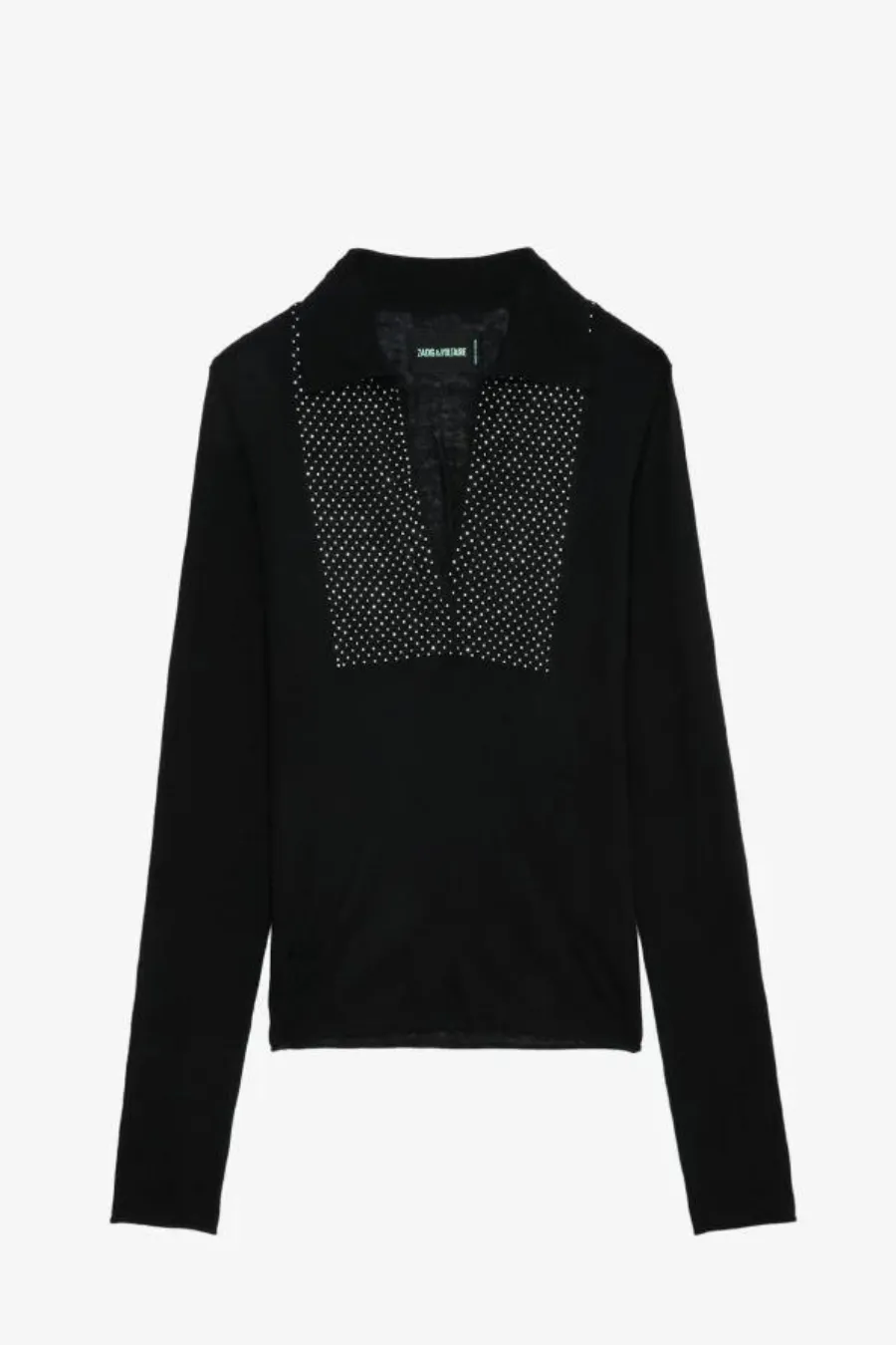 Sally Diamante Jumper 100% Cashmere Noir