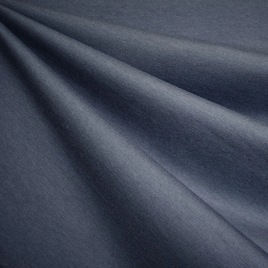 See You at Six Solid French Terry Diver Blue
