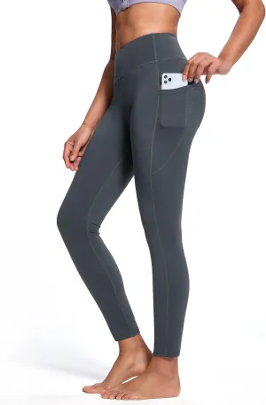SEVEGO Women's 28"/31"/34" Fleece Lined Yoga Leggings Thermal High Waisted Workouts Pants with Pockets