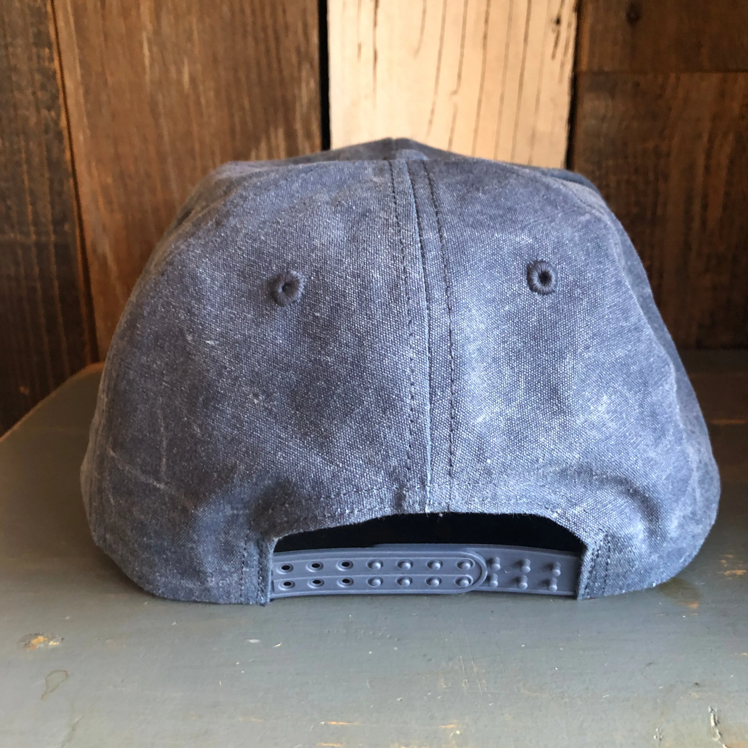 SMOKEY BEAR / PREVENT WILDFIRES 5 panel Stone Washed Canvas 2-Tone - Sky/White Braid 5 panel Stone Washed Canvas 2-Tone - Indigo/Red Braid