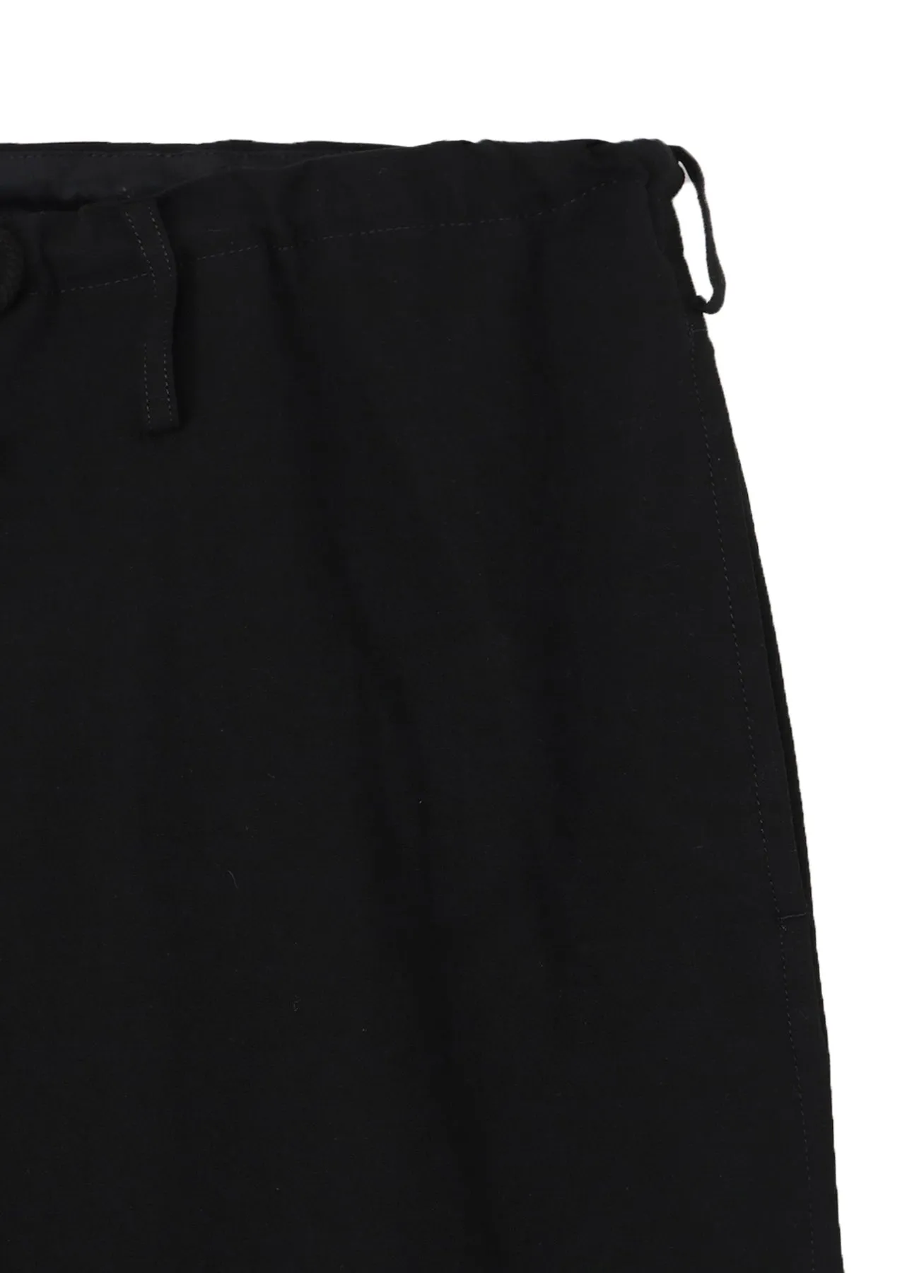 STRING PANTS WITH COTTON LINEN UNEVEN YARN CANVAS