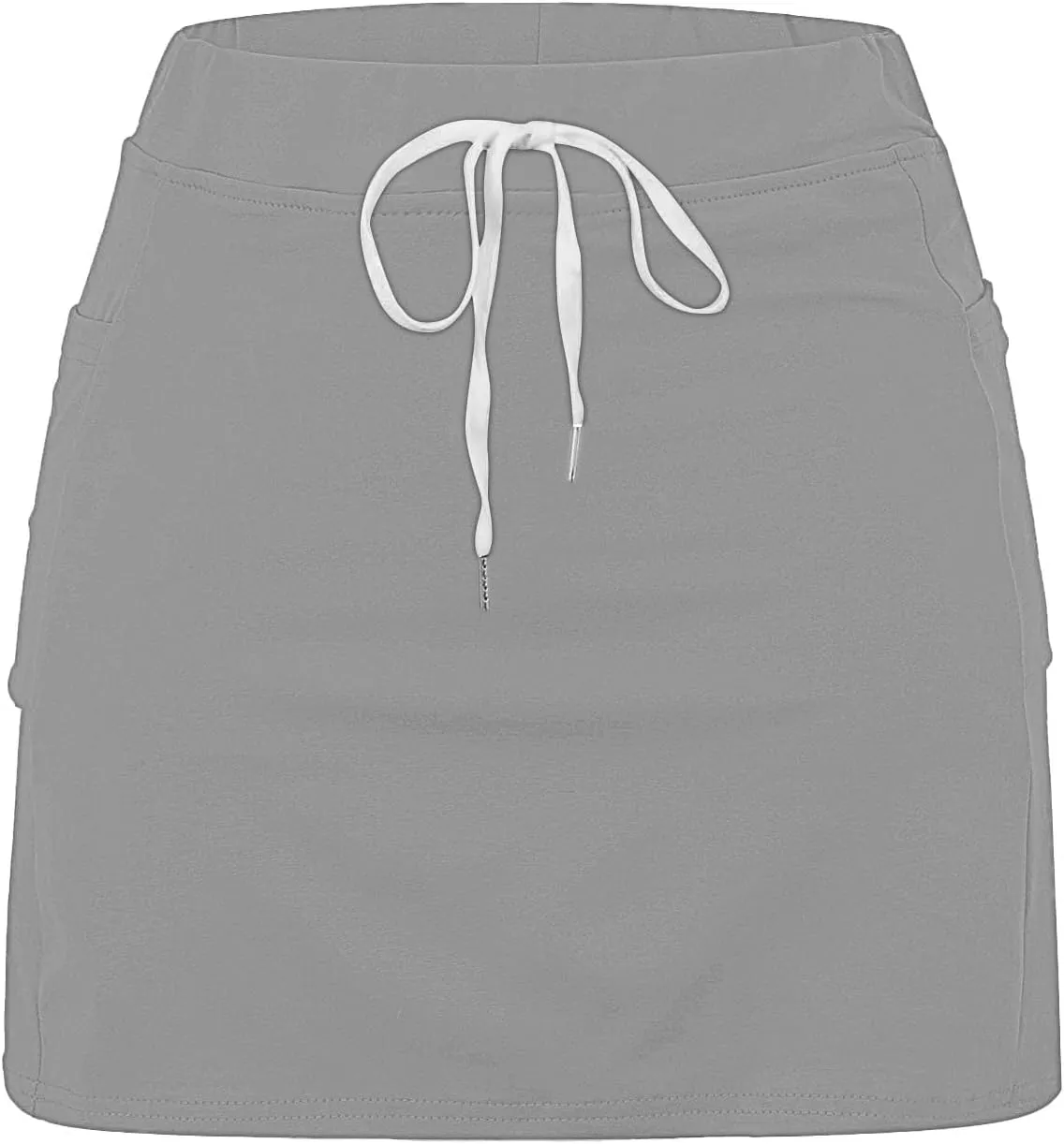 TANGNADE Womens Summer Tennis Skirts with Shorts Underneath High Waisted Drawstring Athletic Skorts Sports Running Outfits