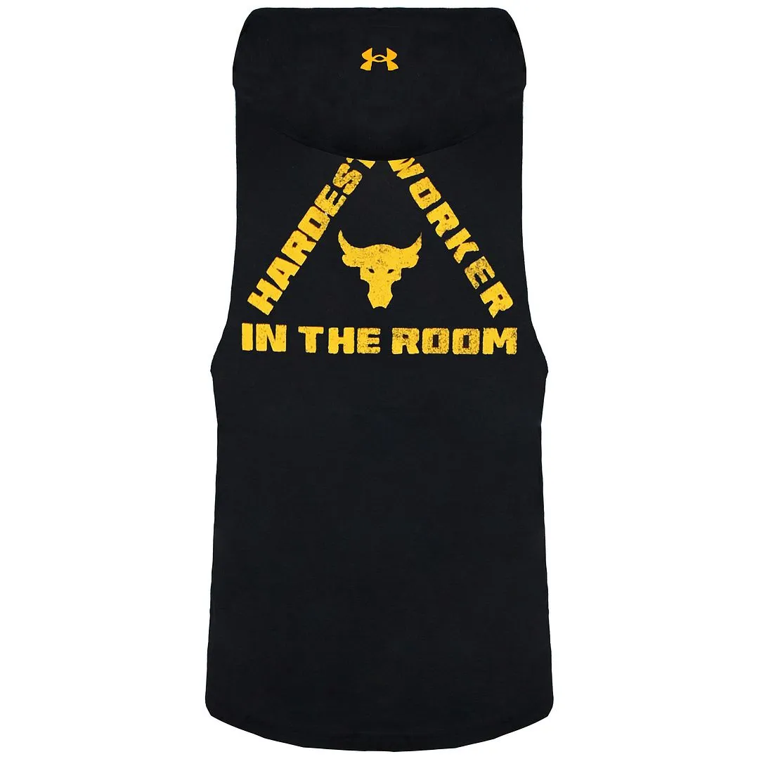 Under Armour Project Rock Mens Black Hooded Vest