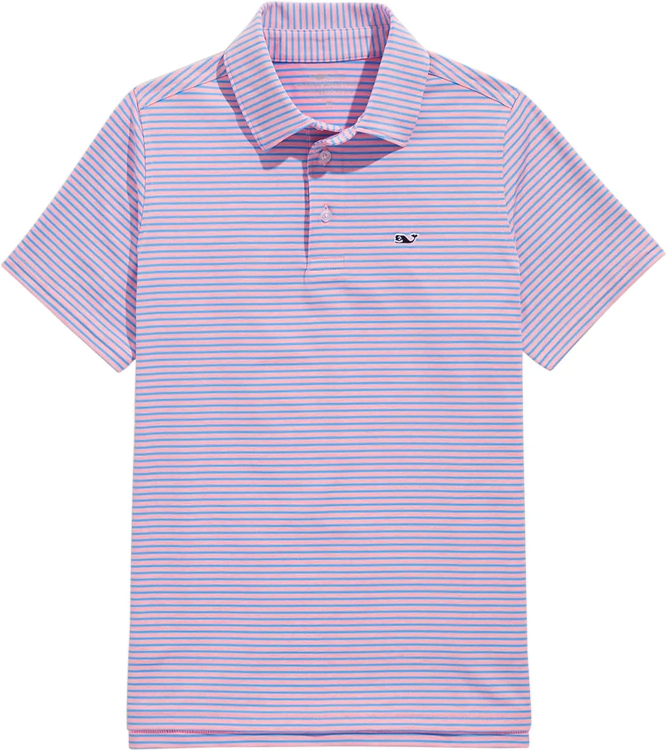 vineyard vines Boys' Bradley Stripe Sankaty Polo