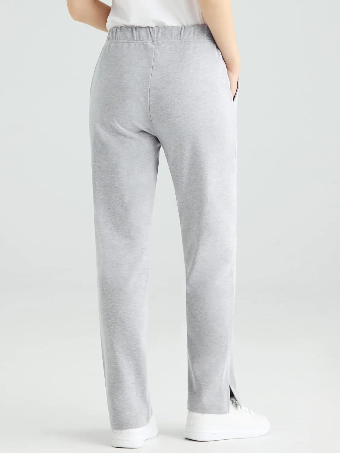 Weintee Women's Petite Knit Pants with Pockets