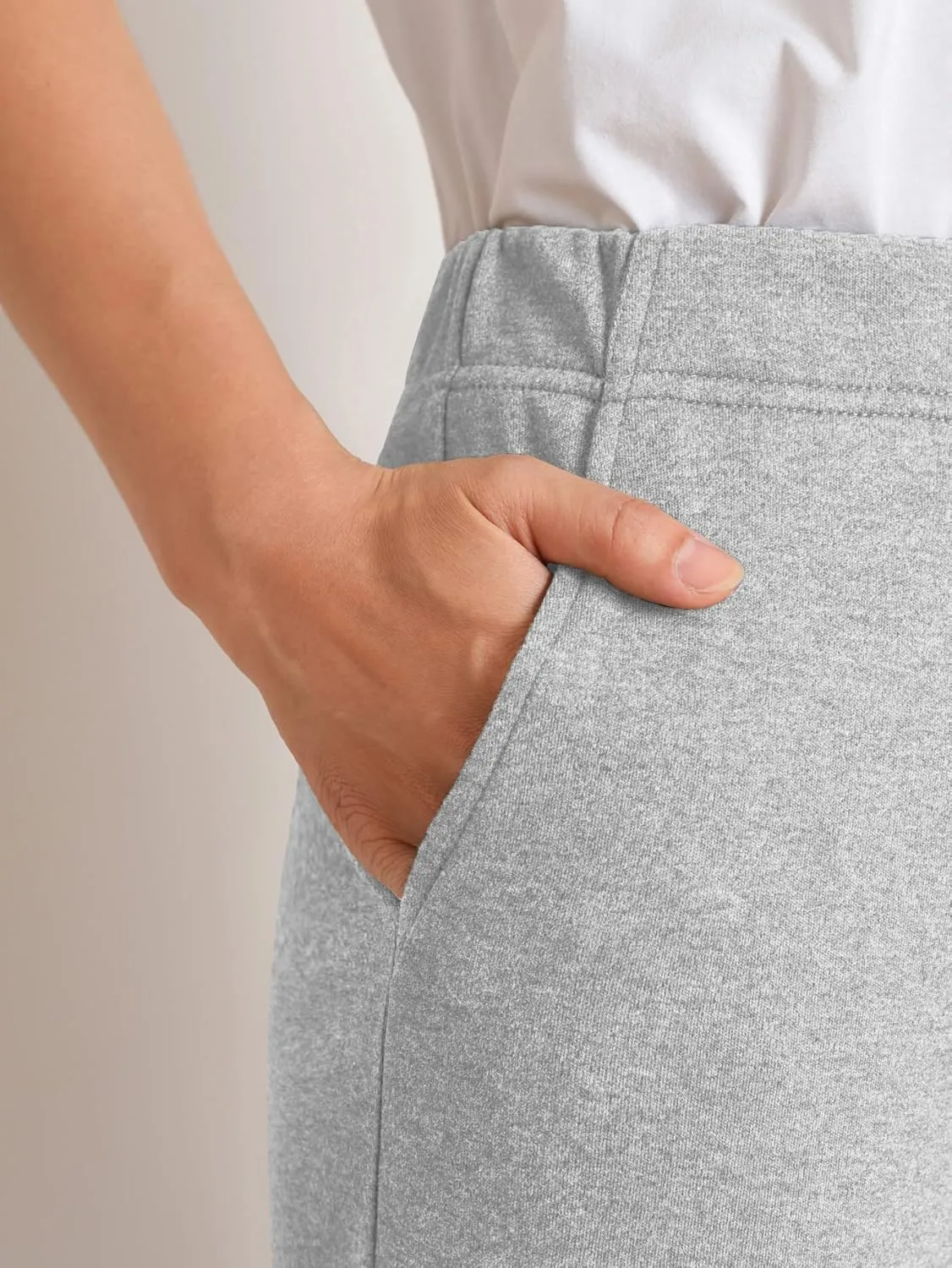 Weintee Women's Petite Knit Pants with Pockets