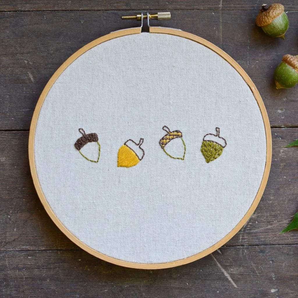 Woodland Squirrel Embroidery Pocket Pattern