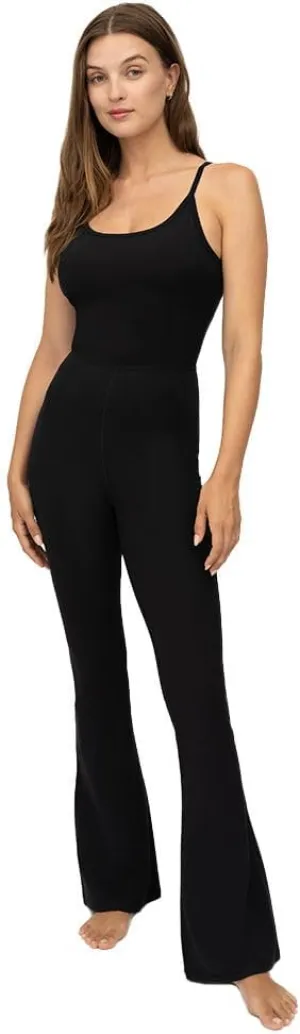 Yogalicious Lux Scarlett Flare Jumpsuit with Built-In Bra