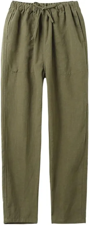ZooBoo Martial Arts Harem Pants - Chinese Kung Fu Boho Hippie Baggy Buddha Yoga Balloon Trousers Clothing - Hemp and Cotton