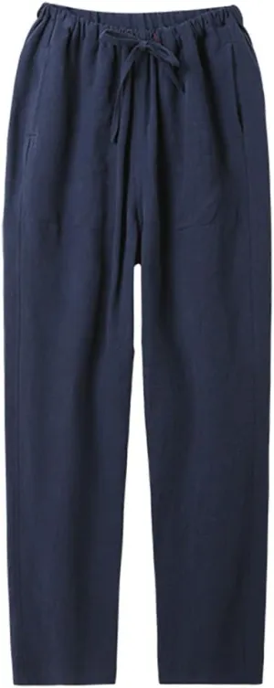 ZooBoo Martial Arts Harem Pants - Chinese Kung Fu Boho Hippie Baggy Buddha Yoga Balloon Trousers Clothing - Hemp and Cotton